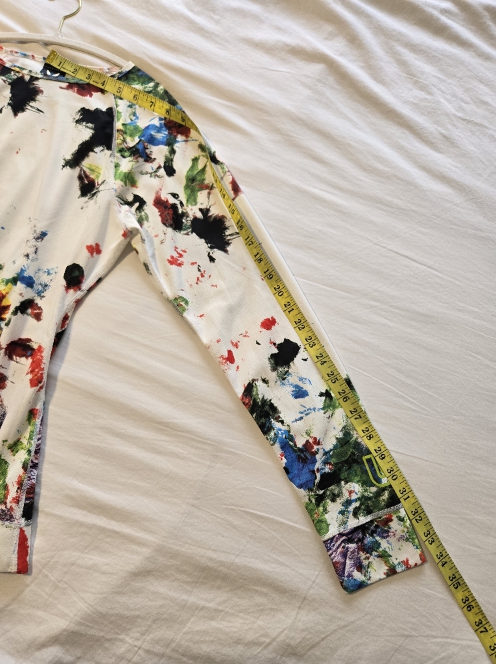 Burton Dryride Base Layer, Women’s L Paint-Splash Long Sleeve Top, Multicolor - Picture 11 of 14